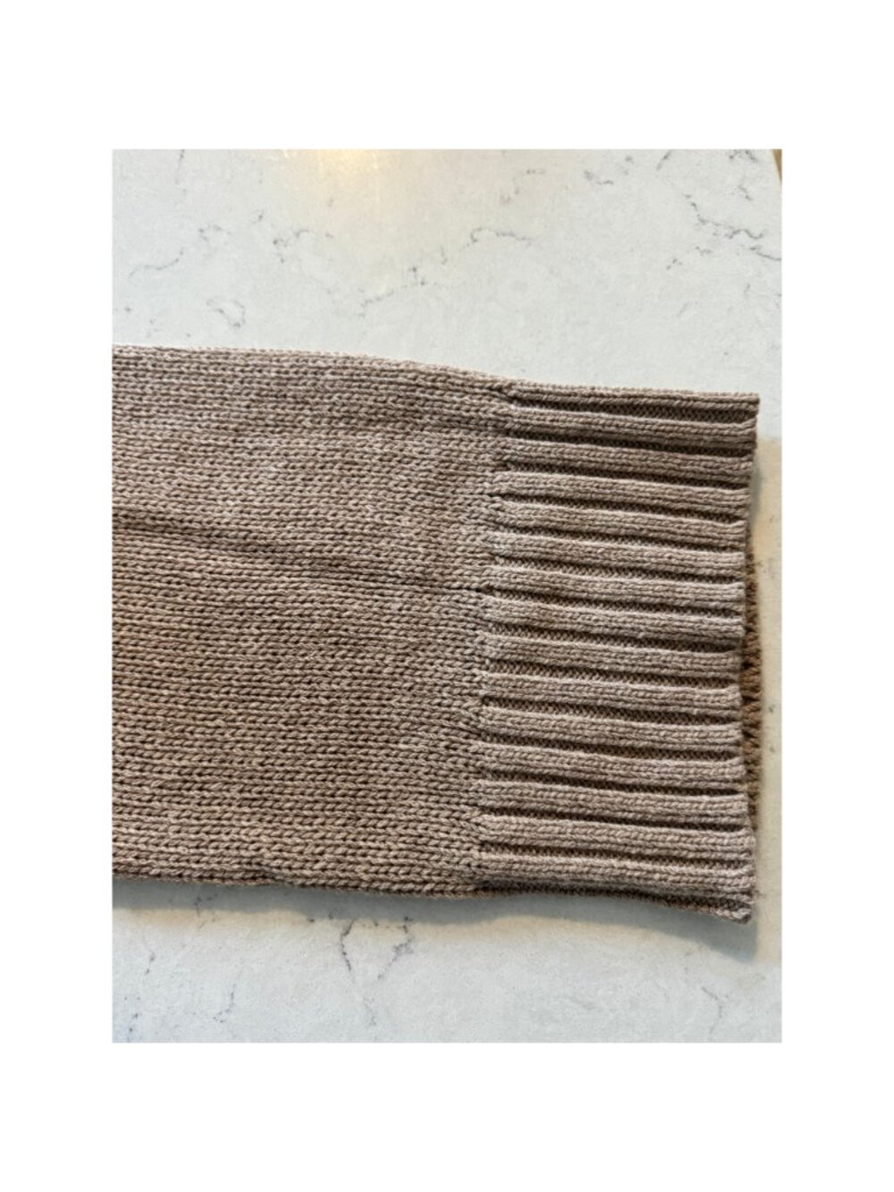 Jenni Kayne Cameron Crewneck Sweater in Taupe Size L - Picture 6 of 7